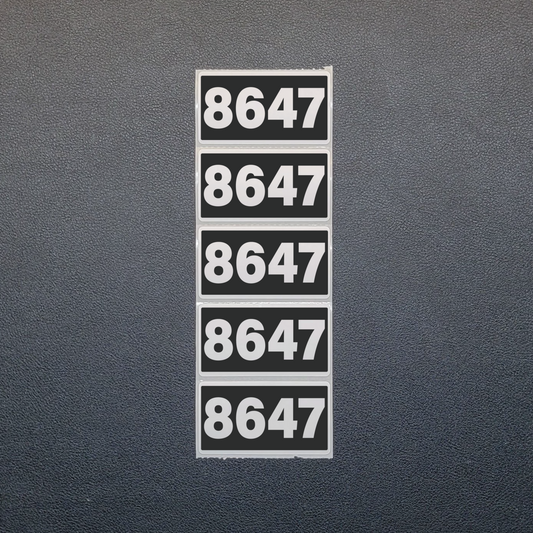 8647 - Bulk Stickers 25-250 Pack