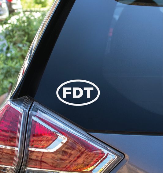 FDT Oval - Vinyl Sticker
